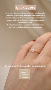 Bague Quartz rose