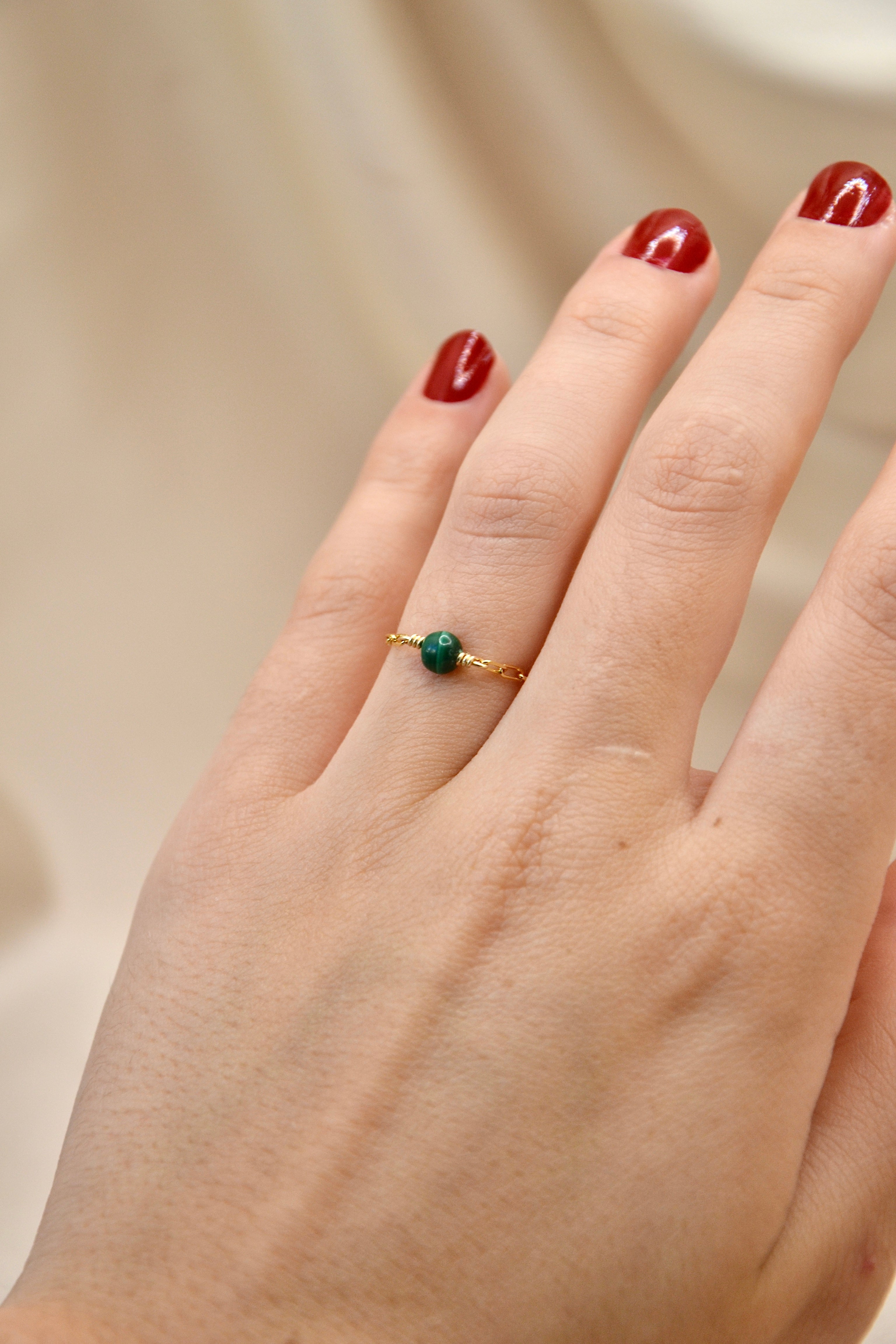 Bague Malachite