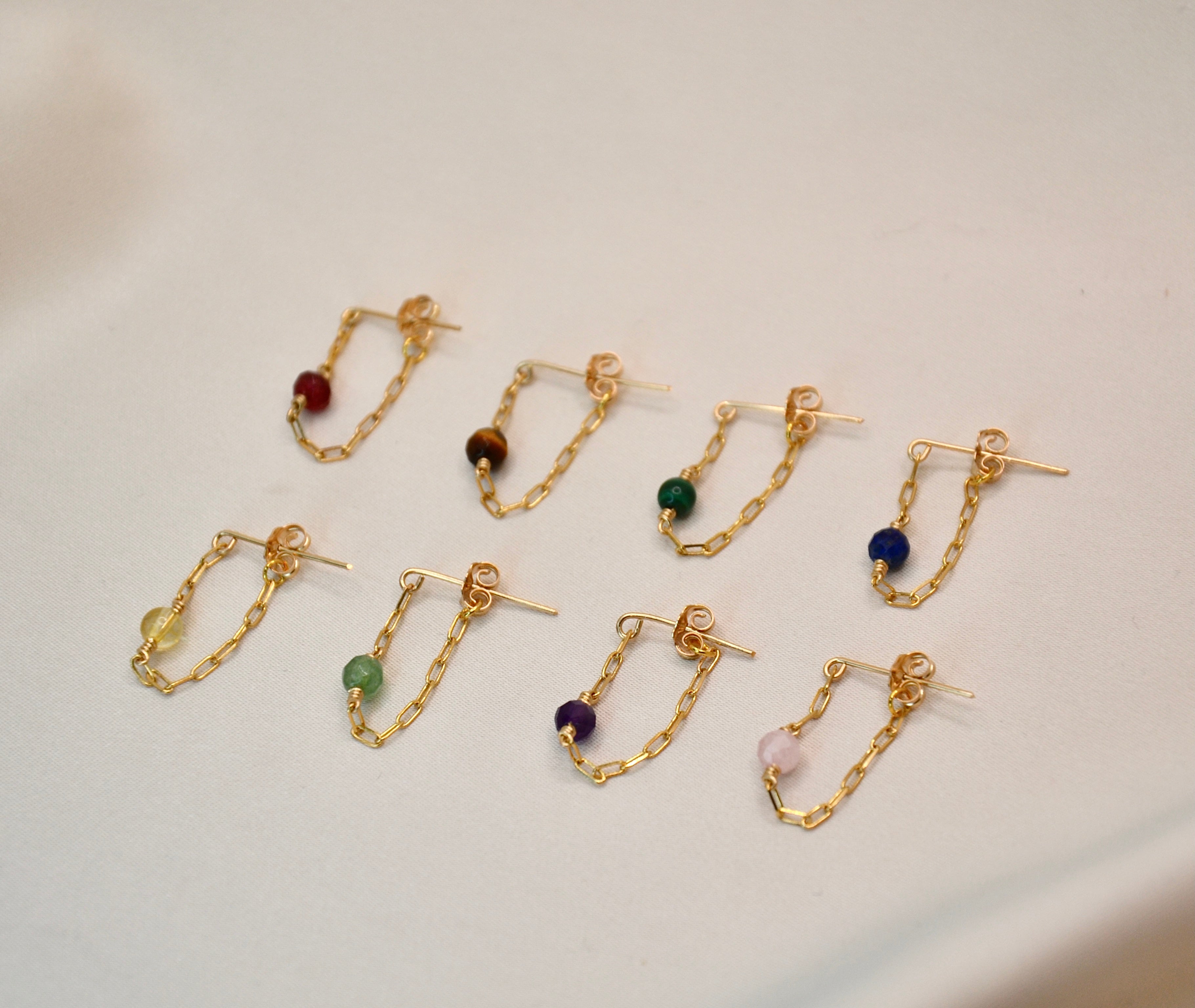 Boucles d'oreilles Citrine