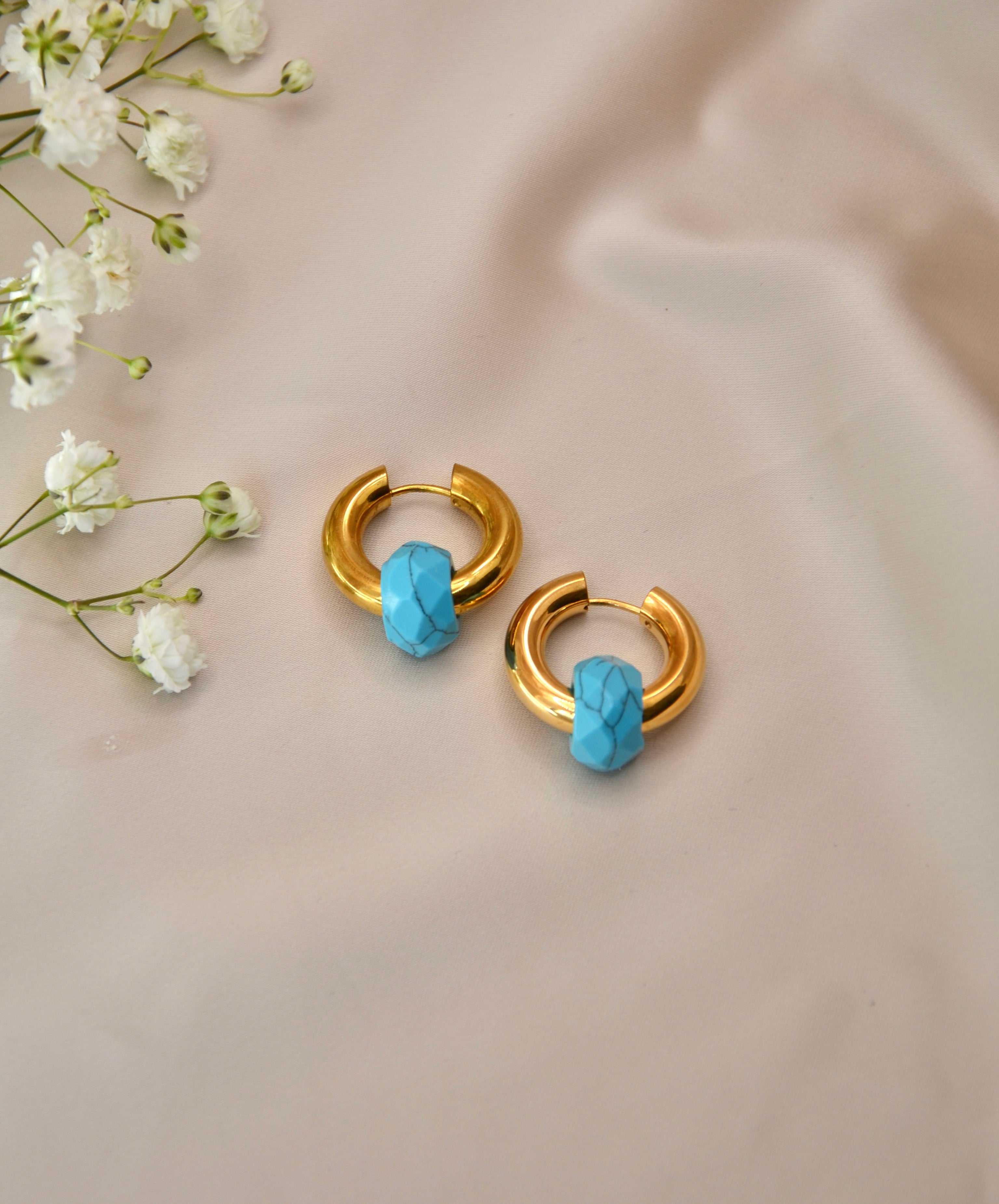 Boucles d'oreilles Baby blue