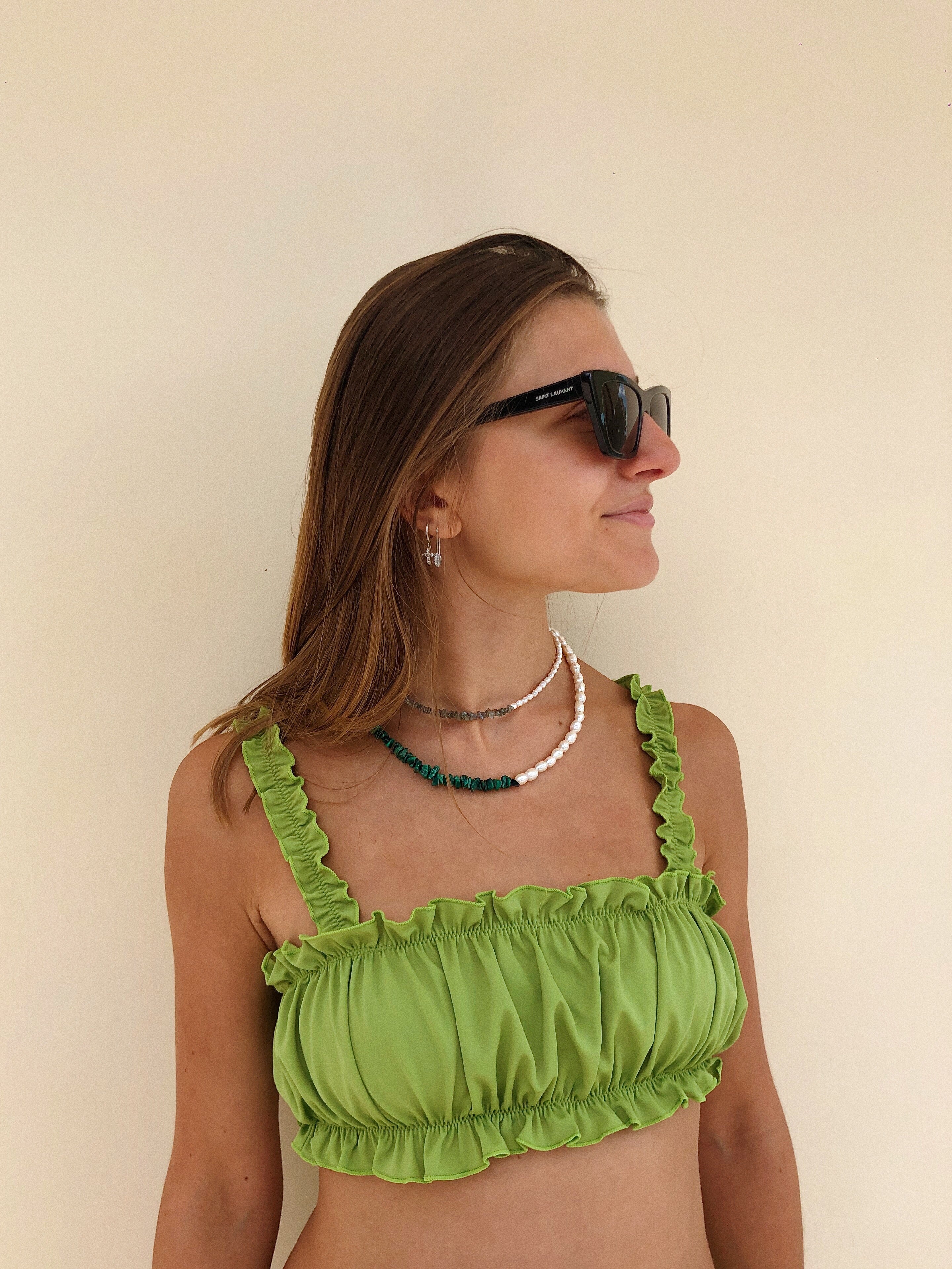 Collier Perles & Malachite