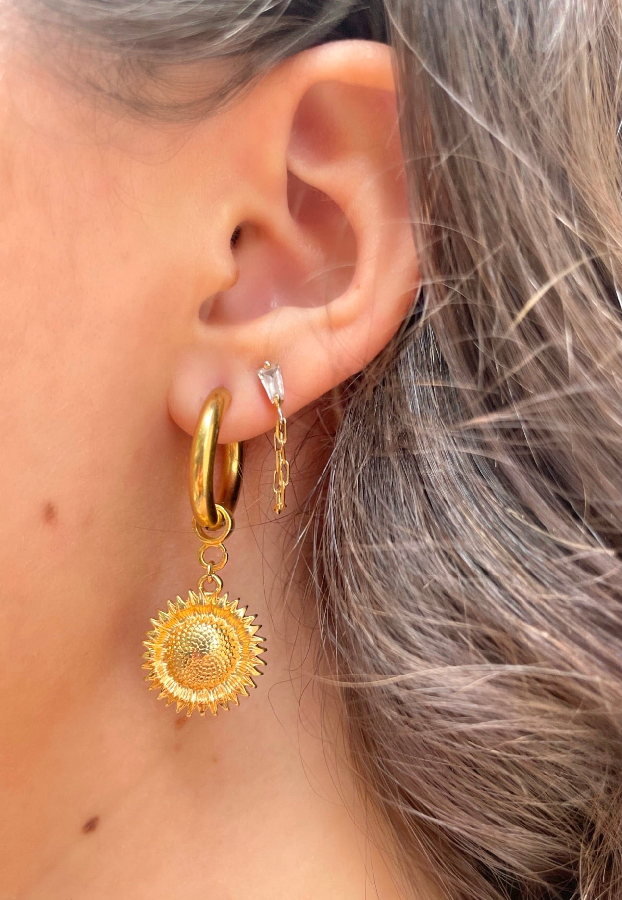 Boucles d'oreilles Sunflower